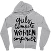 girls compete, women empower Zipper Hoodie