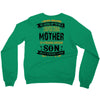 Super Cool Mother Of A Freaking Awesome Son Crewneck Sweatshirt
