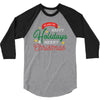 we wish you happy holidays &amp; merry christmas 3/4 Sleeve Shirt