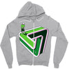 puzzled putter Zipper Hoodie