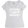 I Love Someone with Lung Cancer to The Moon and Back to Infinity Women's Triblend Scoop T-shirt