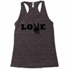 love peace Racerback Tank