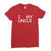 I Love My Uncle Ladies Fitted T-Shirt