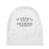 my girlfriend has an awesome boyfriend Baby Beanies