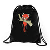 red panda Drawstring Bags