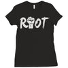 riot (2) Ladies Fitted T-Shirt