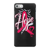 breast cancer awareness hope ribbon heart iPhone 7 Case