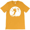 skiier moon moonlight silhouett T-Shirt