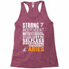 Strong Independent Motivated Aries Racerback Tank