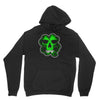 celtic green clover skull patch, irish biker patches Unisex Hoodie