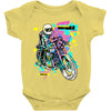 pop biker Baby Onesie