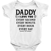 I Love You Daddy Baby Bodysuit