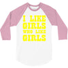 i like girls who like girls 3/4 Sleeve Shirt
