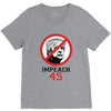 Impeach 45 Stop Trump V-Neck Tee