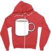 glass and coffee Zipper Hoodie