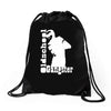 old school gangster urkel Drawstring Bags