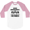 never underestimate an old man who was born in october 3/4 Sleeve Shirt