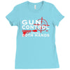 limited edition gun control Ladies Fitted T-Shirt