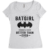 Batgirl Stronger And Faster Better Than Ever Women's Triblend Scoop T-shirt