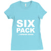 six pack coming soon mens Ladies Fitted T-Shirt