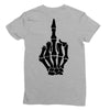 Flipping Someone Off Ladies Fitted T-Shirt