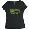 sarcasm loading funny computer tech gee Women's Triblend Scoop T-shirt