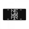 neyma white logo License Plate