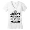 Queens Are Born In August Women's V-Neck T-Shirt