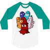 pac man ghost monsters 3/4 Sleeve Shirt