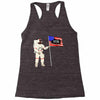 Astronaut Celebrating Independence  Day at 1776 Racerback Tank