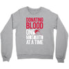 donating blood one mosquito funny Crewneck Sweatshirt