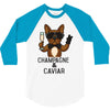 champagne and caviar 3/4 Sleeve Shirt