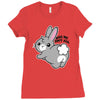 kiss my soft ass Ladies Fitted T-Shirt