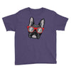 frenchie hipster Youth Tee