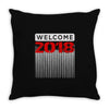 welcome heapy newyear Throw Pillow