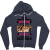 Never Underestimate A Man Who Watches Friends And Was Born in December Zipper Hoodie