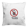 no cell phones Throw Pillow