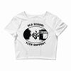 old school tech support Crop Top