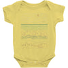 linear landscape Baby Onesie