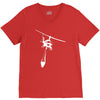 uh 1 huey air attack helicopter vinyl decal fire fighting cdf usfs V-Neck Tee
