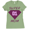 super mom 01 Ladies Fitted T-Shirt