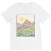 mountain line V-Neck Tee