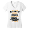 Super Cool Granddaughter Of A Freaking Awesome Grandma Women's V-Neck T-Shirt