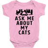 ask me about my cats Baby Bodysuit