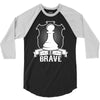 Be Brave - Chess Pawn - Chess Lover 3/4 Sleeve Shirt