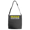 warning offensive mens funny Adjustable Strap Totes
