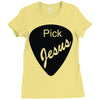 pick jesus bible Ladies Fitted T-Shirt