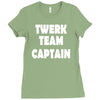 twerk team captain   funny Ladies Fitted T-Shirt