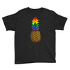 rainbow pineaplle Youth Tee
