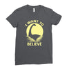 believe in nessie Ladies Fitted T-Shirt
